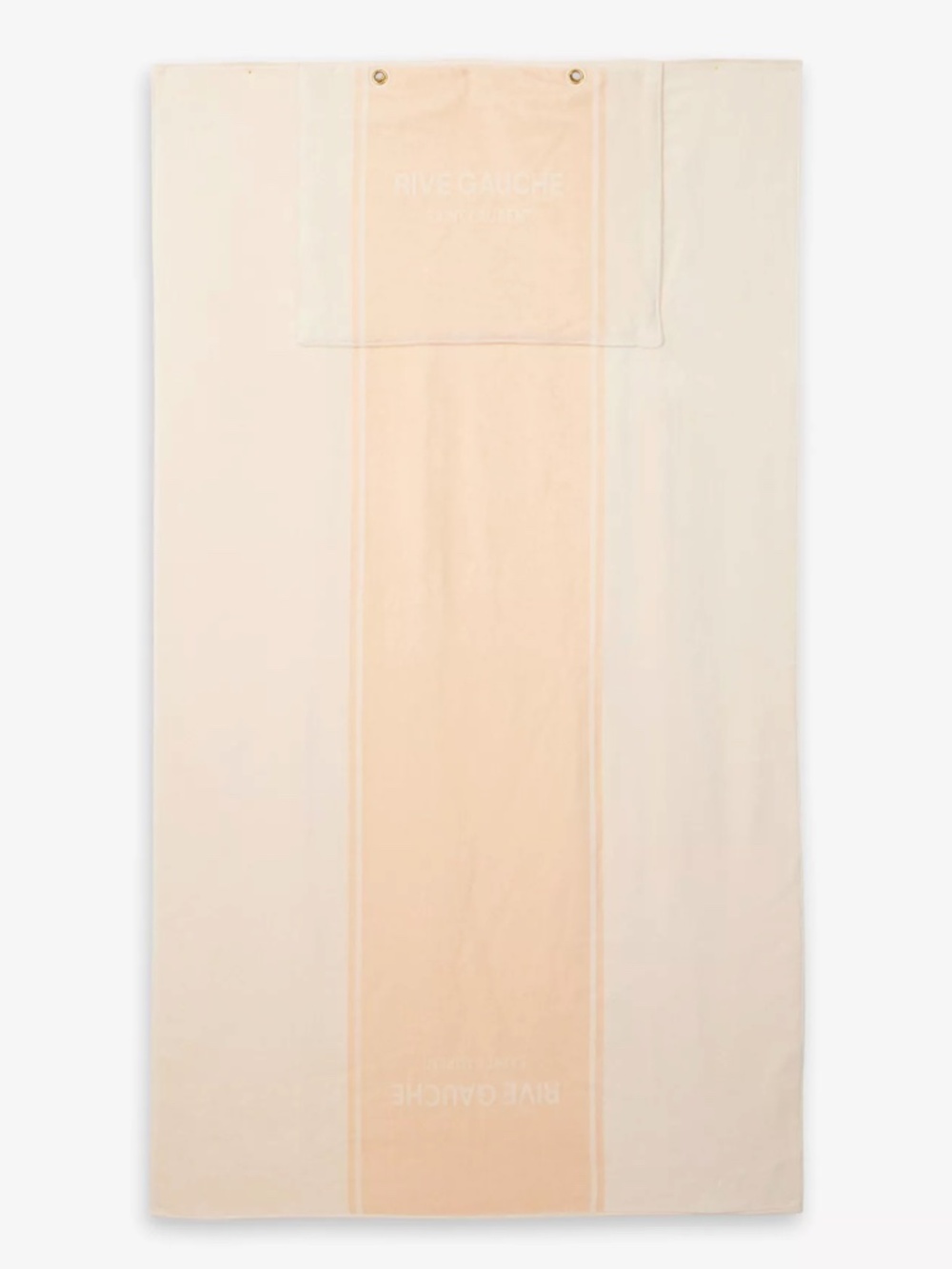 Saint Laurent YSL Rive Gauche Pink White Logo Convertible Towel Terry Tote Bag - Picture 5 of 16